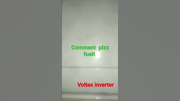 voltas inverter model error EL-01#