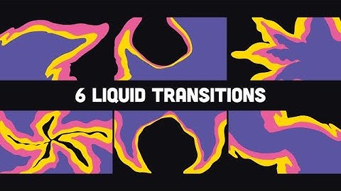 Liquid Transitions Motion Graphics Templates