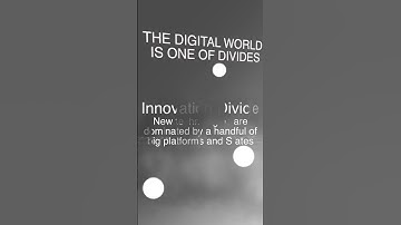 The Digital World is One of Divides
