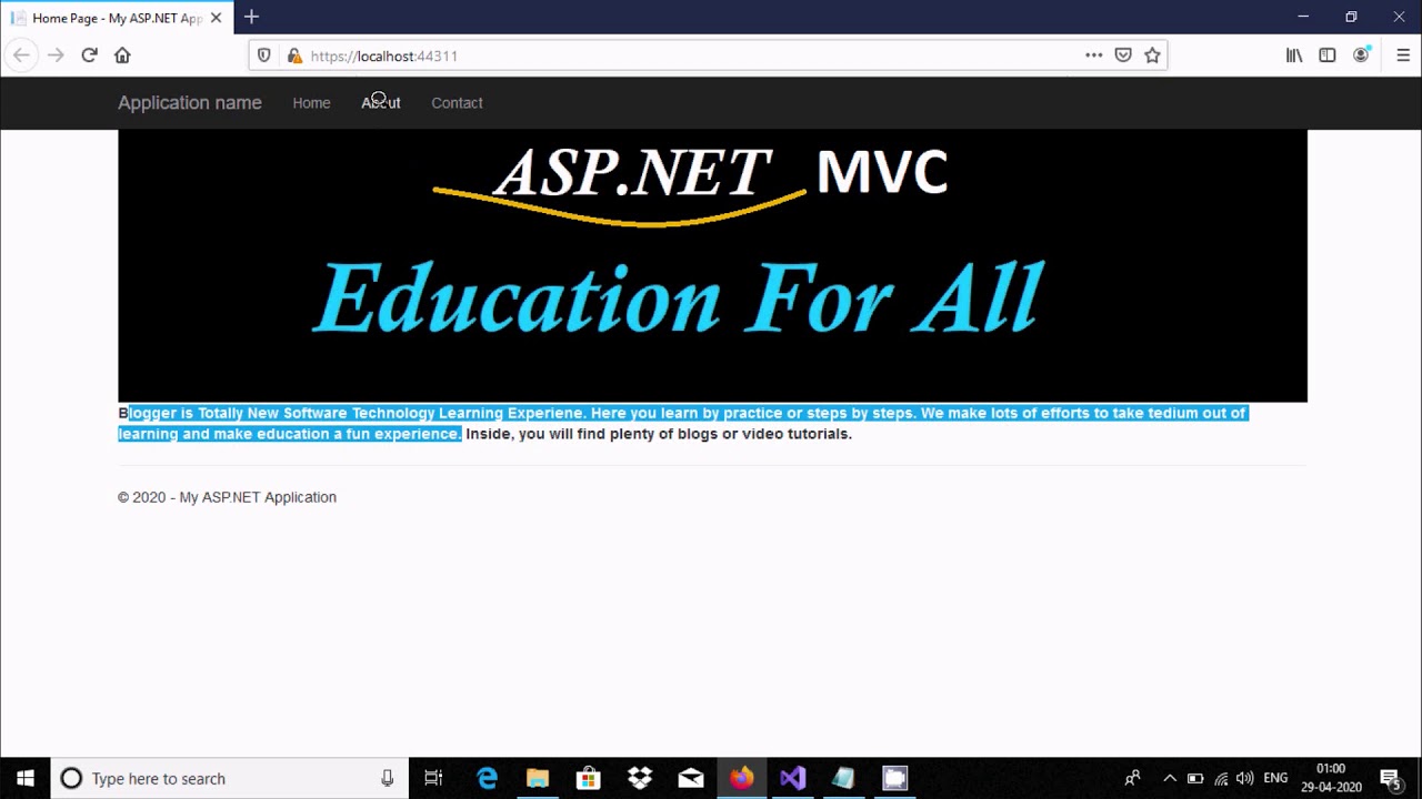 websites written using asp net mvc