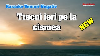 Karaoke - Trecui ieri pe la cismea - Versuri - Negativ