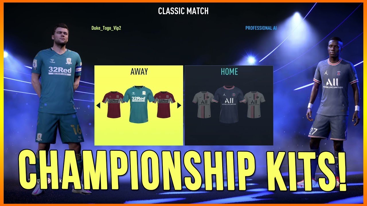 FIFA 22 All EFL Championships Teams & Kits YouTube
