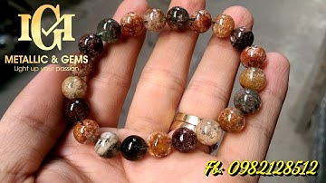 Vòng thạch anh ưu linh siêu đẹp ngũ sắc