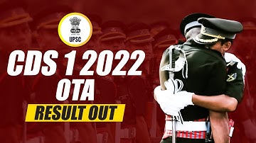 UPSC CDS 1 2022 OTA Final Result Declared | CDS 1 2022 OTA Final Merit List Released
