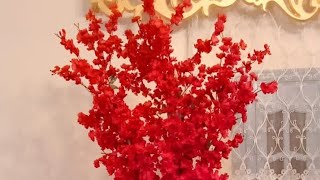 how to make abig flower tree ازاي تعمل شجرة ورد صناعي كبيرة #shorts#flower#tree