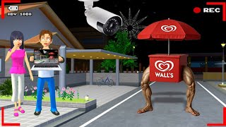 Yuta Mio Panicks CCTV Records an Anomaly of a Mobile Ice Cream in Front of the House 😱 | Sakura S...