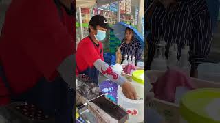 Syrup flavored ice 【🇹🇭 4K】Thai street delicacies. how it&#39;s done #shorts #streetfood #thailand