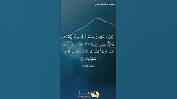 #بلغوا_عني_ولو_آيه بصوت هشام مجدي الآية ٢٤ من سورة الروم