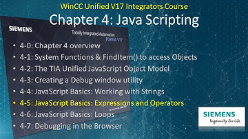 WinCC Unified v17 # 14:  JavaScript Expressions & Operators 🧮 ✖️➕➗ #WinCCGURU