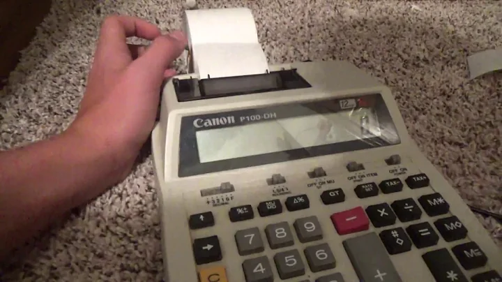 A Texas Instruments Scientific Calculator and a Canon Printing Calculator!