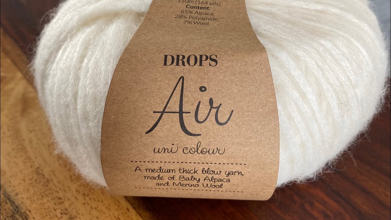 Drops Air recenzja włóczki- propozycja połączeń z innymi włóczkami