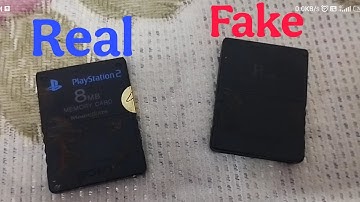 PS2 memory card save card review real and fake