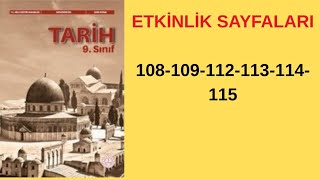 9th Grade History Textbook Activities Pages 108-109-112-113-114-115