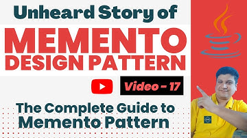 Memento Pattern Explained | Memento Design Pattern Tutorial with Java Example for Beginners