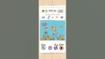 Brain Test Level 349 Tap them in this order