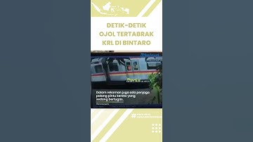 Viral Detik-detik Ojol Tewas Tertabrak KRL di Bintaro, Diduga Nekat Terobos Perlintasan Kereta Api