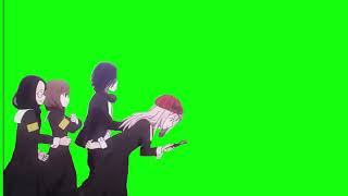 Anime Characters Walking Like Detectives Kaguya Sama Love Is War - Green Screen