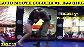 Top 10 Cocky Morons Challenging Professional Fighters and Getting Destroyed