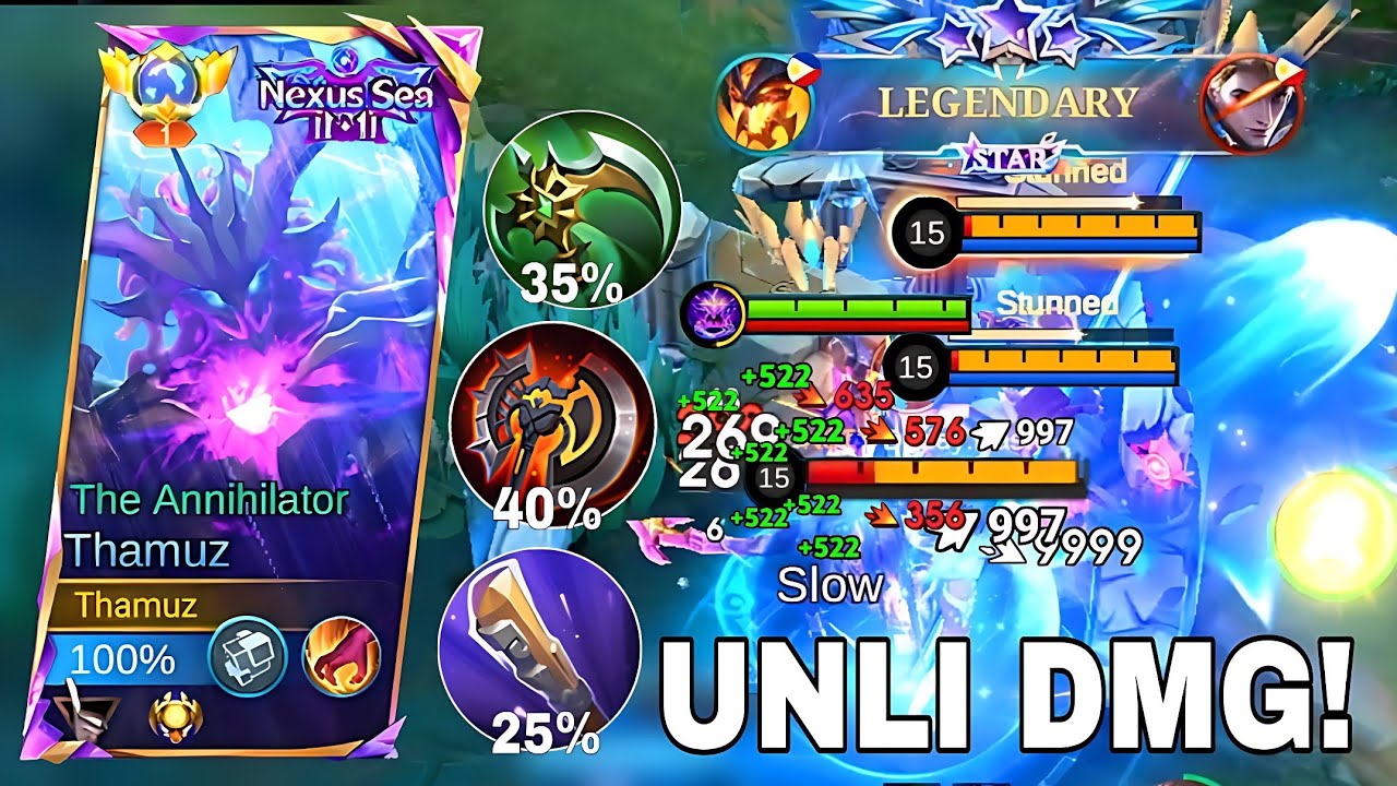 THAMUZ NEW BEST UNLIMITED DAMAGE AND JUNGLE ROTATION TUTORIAL!!THAMUZ BEST BUILD 2026