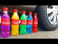 Crushing Crunchy & Soft Things by Car! EXPERIMENT Car vs RAINBOW PAINTING & FOOD