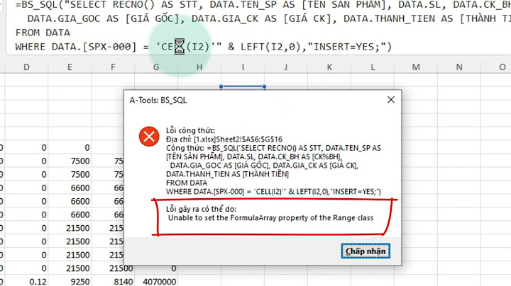 Các lỗi thường gặp khi dùng hàm bs sql năm 2024