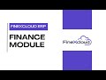 FineXcloud ERP Finance Module - Overview | fineXcloud ERP | Demo