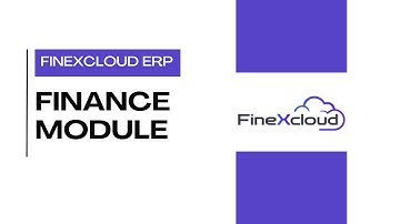 FineXcloud ERP Finance Module - Overview | fineXcloud ERP | Demo