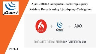 Ajax-CRUD-Codeigniter--Bootstrap-Jquery 💡  Retrieve Records using Ajax-Jquery-Codeigniter
