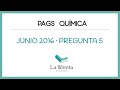 Química Prueba de Acceso a Grado Superior 2016. Pregunta 5. Comunidad Valenciana