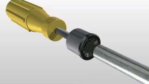 Using the Starlock Push On Assembly tool to fit a Starlock to a roundshaft