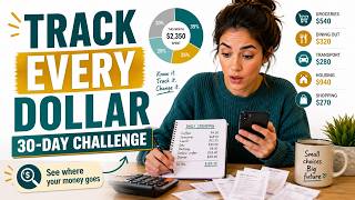 How To Track Every Dollar For 30 Days Simple Money Challenge For Beginners