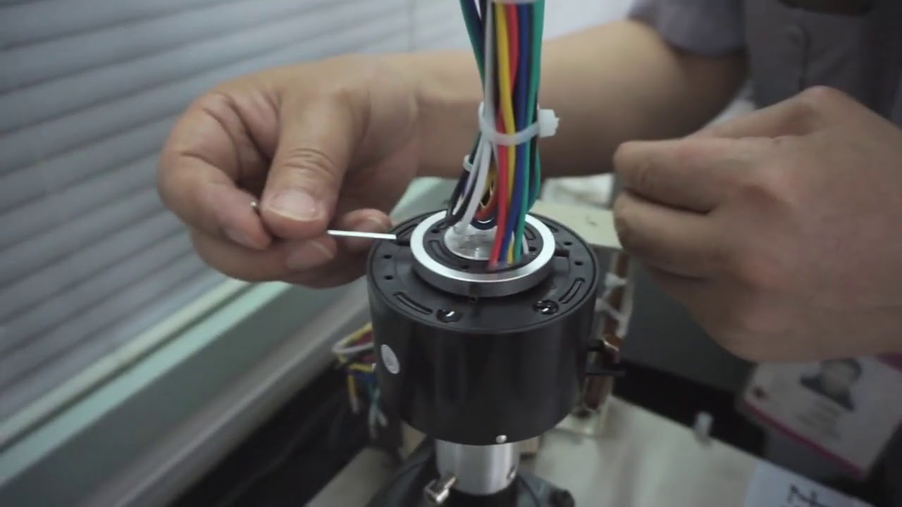 Prosper SRH through bore slip ring installation YouTube