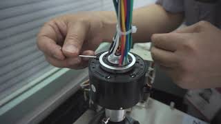 Prosper SRH through bore slip ring installation