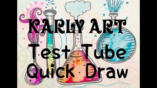 Daily Quick Draw #15 - Test Tubes/Science illustration