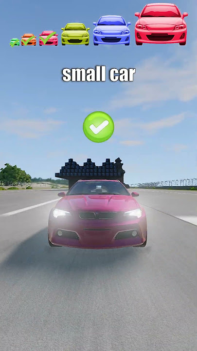 Big & Small car vs Stone tunnel - BeamNG.Drive