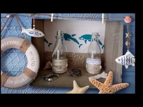 DIY- Maritime Dekoideen/ Glasflasche - YouTube DIY- Maritime Dekoideen/ Glasflasche - YouTube
