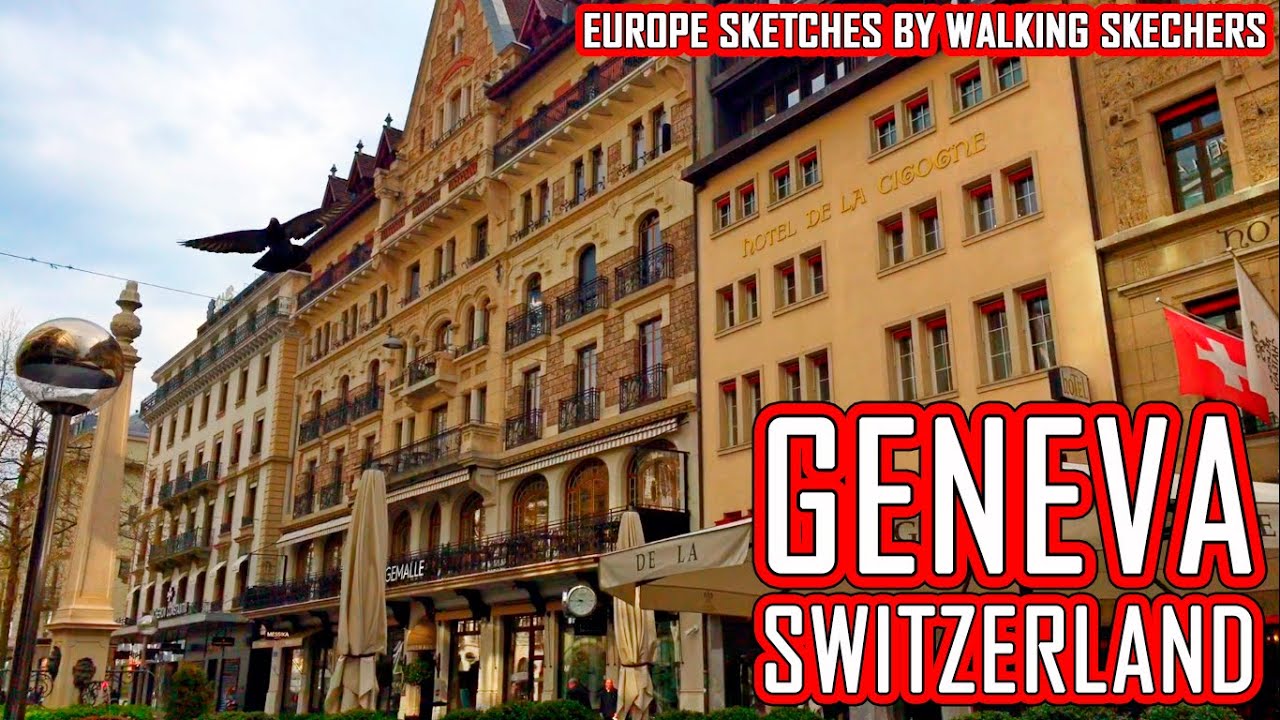 Walking Europe Streets - Switzerland, Geneva - part 2: Reformation Wall - Place du Bourg-de-Four