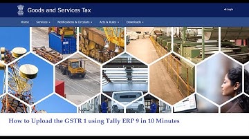 How to Upload the GSTR 1 Return using Tally ERP 9 in quickest way