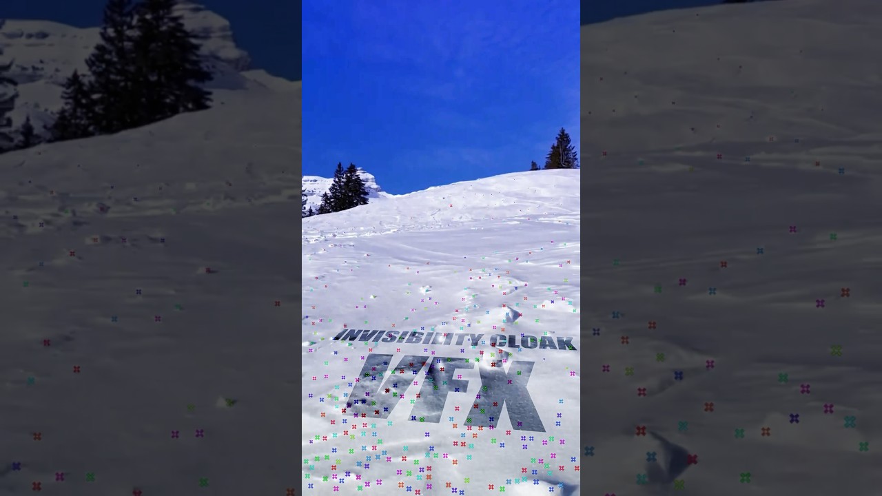 I skied with an invisibility cloak but I lost it!