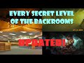 Every secret level of the backrooms updated version