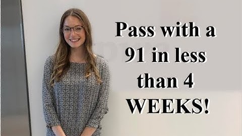 HOW TO PASS THE REG CPA EXAM: 1 MONTH