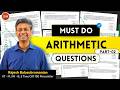 CAT Arithmetic Practice Set #2 | Profit & Loss, SI-CI, Mixtures, Work & Time