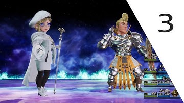 Dag and Selene Boss fight! White Mage and Vanguard asterisk battles in Bravely Default 2