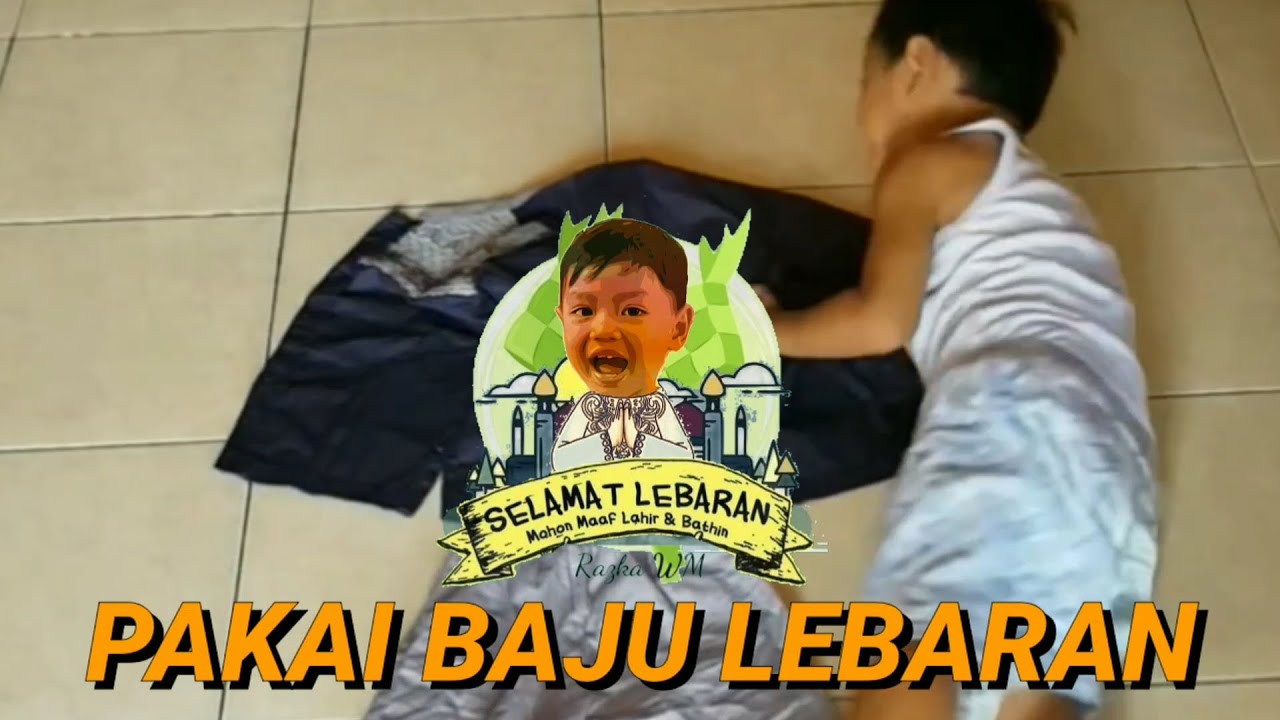 SULAP Cara  Pakai  BAJU  LEBARAN ANAK Cepat YouTube