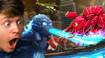 Reacting to BABY GODZILLA x KONG! (Mini Godzilla vs Scylla)