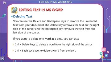 E-CODE (Computer) || class 4 || chapter 4 || EDITING IN MS WORD 2016
