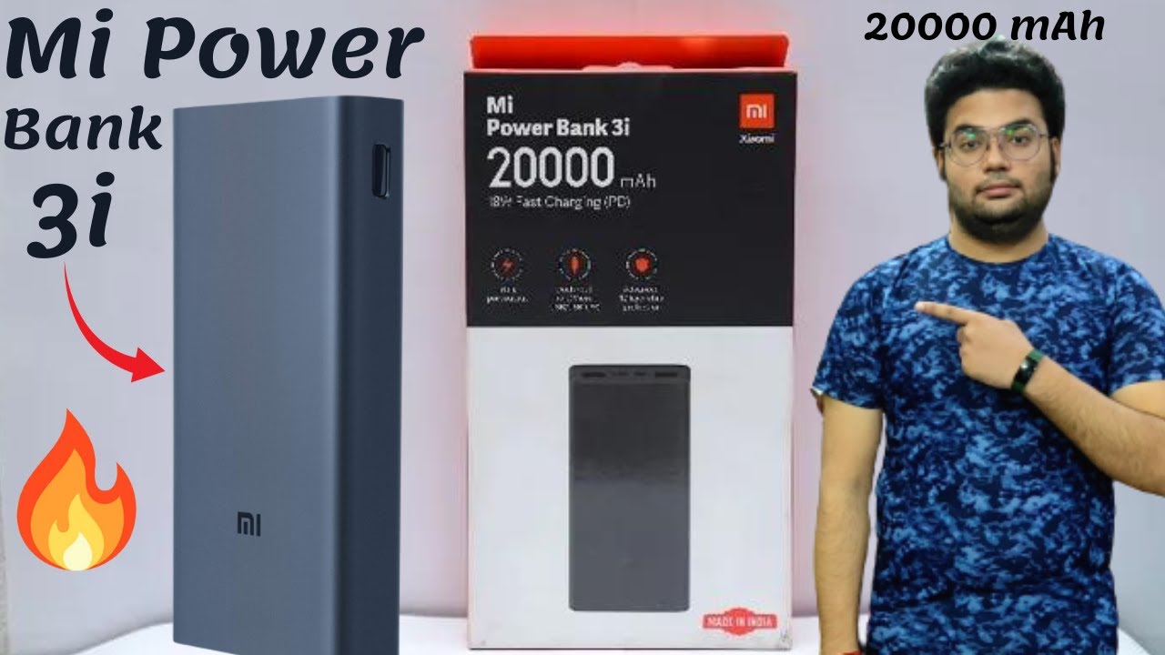 MI Power Bank 3i 20000mAh Lithium Polymer 18W Fast Power