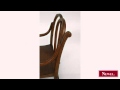 Antique Austrian Bentwood small child's desk with attached Antique Austrian Bentwood small child's desk with attached