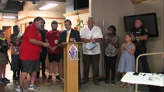 Neighbor, first responders honored for saving girl's life