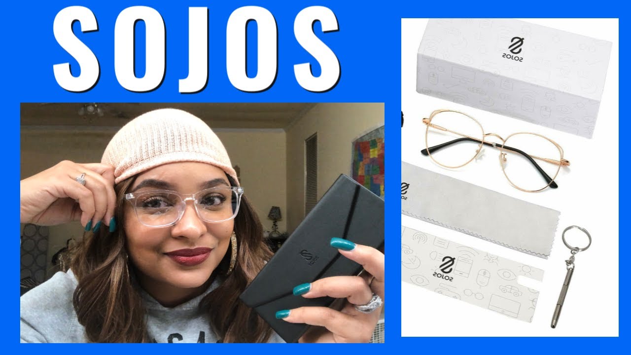 SOJOS BLUE LIGHT BLOCKING GLASSES AND SUNGLASSES || UNBOXING & TRYON - YouTube